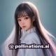 樱空桃标准形象缩略图，粉橙配色和风少女，眼神温柔坚定